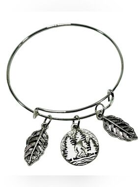 Handmade Bigfoot Bangle Charm Bracelet!